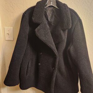 XXL Women's Black (Teddy-ish) Coat